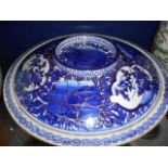 An 18th C Chinese blue and white rice bo