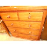 A Victorian mahogany chest of two short