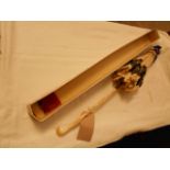 An early 20th C ivory handled parasol co