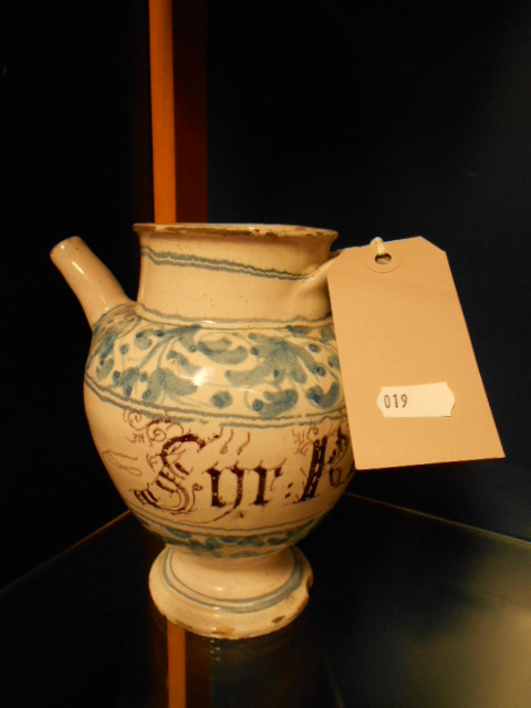 An early 18th C tin-glaze earthenware we