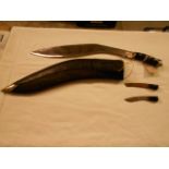 A large divers Kukri with scabbard
