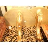 A pair of late Victorian gilt wall brack