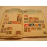 A stamp album containing stamps of the w