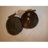 A vintage Allcock Aerialite fly reel and