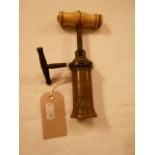 A 19th C Thomason mechanical corkscrew w