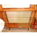 A 1960's Turnidge teak display cabinet w