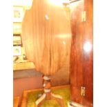 A mid-19th C mahogany tilt-top table, th