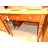 A Victorian mahogany side table fitted w