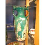 A late 19th C Italian Murano green glass