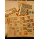 A mixed selection of stamps and a whole