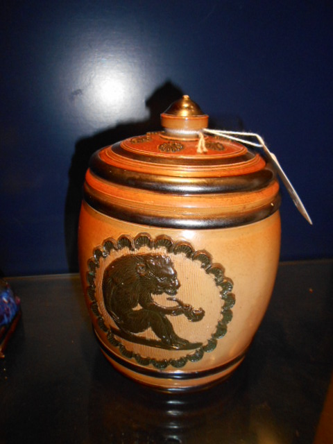 A Doulton Lambeth tobacco jar