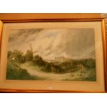 After EDWIN L MEADOWS large framed print titled 'A View of Old Rye'