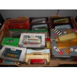 A box of assorted buses to include Corgi Classics Q949/22 Bedford Type OB Coach,