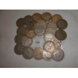 A quantity of pre 1946 half-crown coins