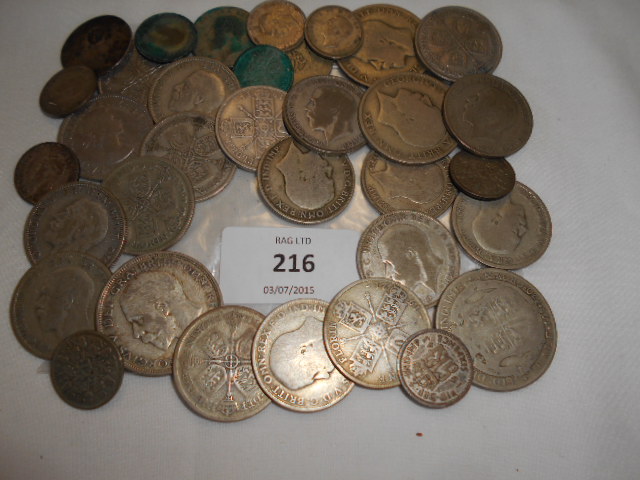 A selection of six-pence's,