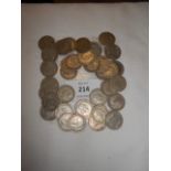 A bag of assorted sixpence's