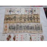 A part set of 19th C German playing cards,