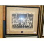 An Oxford University Freshman Association Trials framed football team photograph dated Oct 1933