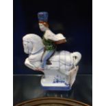 A hand-painted Rye Pottery figure 'The Squire' from The Canterbury Tales collection,