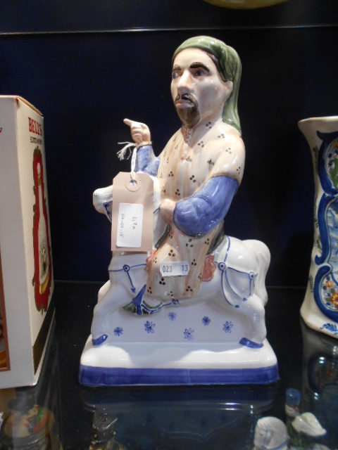 A hand-painted Rye Pottery figure 'Chaucer' from The Canterbury Tales collection modelled by Tony