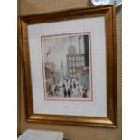 L. S. LOWRY (1887 - 1976) 'Mrs Swindell's Picture' limited edition print of 850, signed to lower