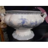 An Ironstone Man King two handled tureen