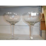 Two over-sized champagne bowls