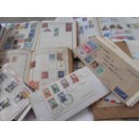 A 19th C and later stamp collection housed in albums and loose