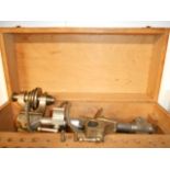 A Swiss made 'Star' watchmakers steel lathe in original case