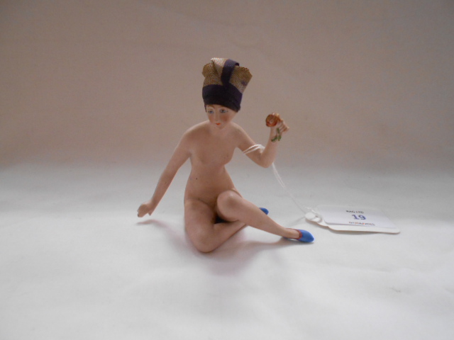 A naked Continental porcelain figure