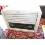 A vintage Bush ivory Bakelite radio