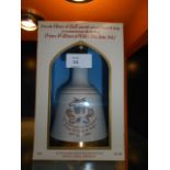 An unopened bottle of Bells Whiskey to commemorate the birth of Prince William of Wales,