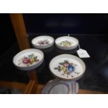 Four Royal Worcester pin dishes
