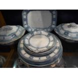 A selection of Burleigh ware dinner plates, tureens,