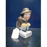 A Staffordshire Pottery figure of 'Roger Giles'