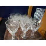 A large selection of glassware