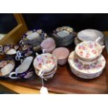 A Royal Albert Imari pattern tea set and a selection of 'June Roses' tea ware