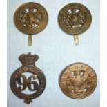 3 Manchester Regiment helmet badge centr