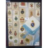 Mounted and glazed display of Regimental