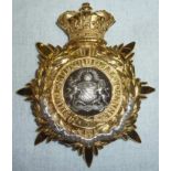 Manchester Regiment officer's gilt metal