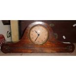 Small oak mantle clock