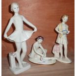 3 Lomonosov figurines