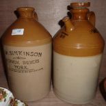 'J.W.Sinkinson' Botanical Brewers York Stoneware flagon and 1 other