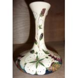 Moorcroft vase decorated with Bramble Revisited pattern designed by Alicia Amison, ht approx. 15cm