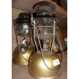 2 brass Tilley lamps