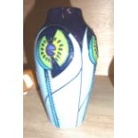 Moorcroft vase decorated with Blue Cinco pattern ht approx. 14cm with painted & impressed marks to
