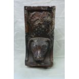 18th/19thC Earthenware fountain head, th