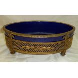 Regency Sevres ormulu jardiniere of oval