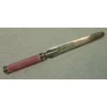 Asprey silver letter opener / pencil wit