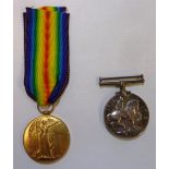 WWI pair comprising of British war medal and victory medal awarded to '7829 WKR.A.BOYES Q.M.A.A.